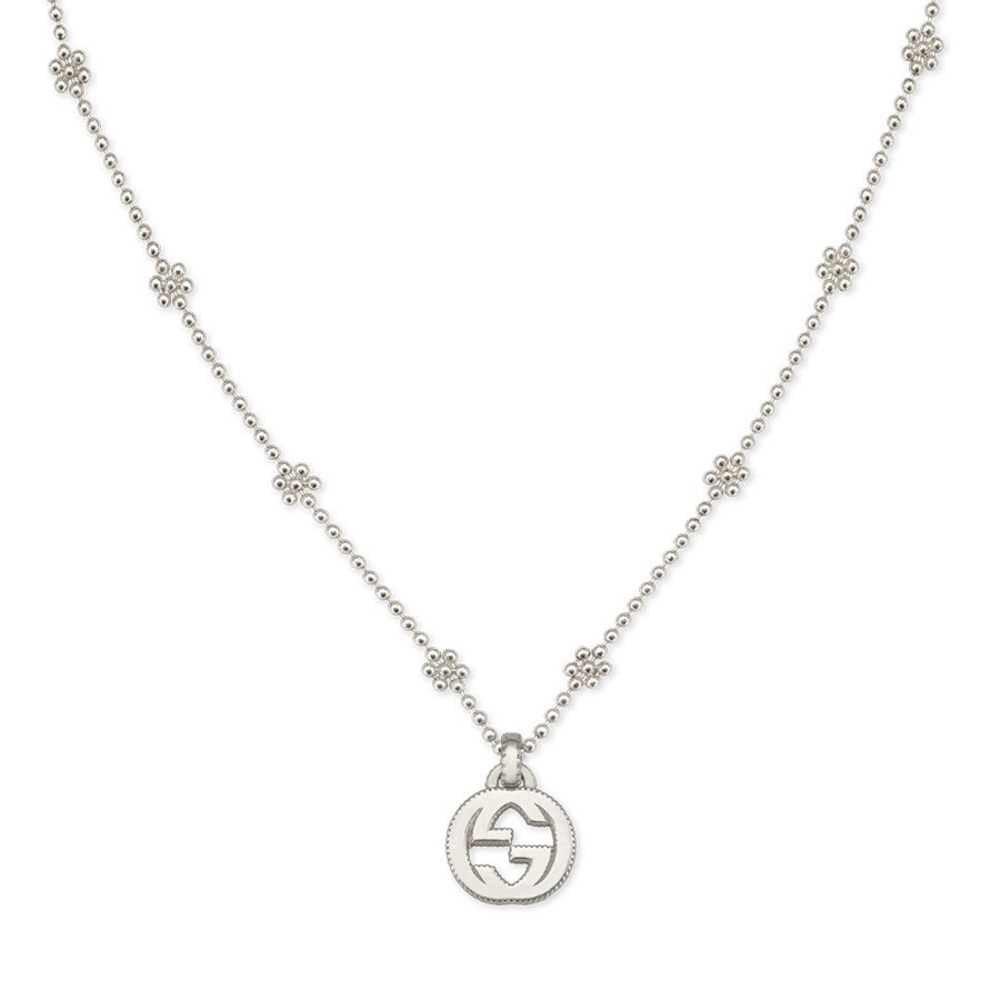 Gucci Interlocking G necklace in silver
